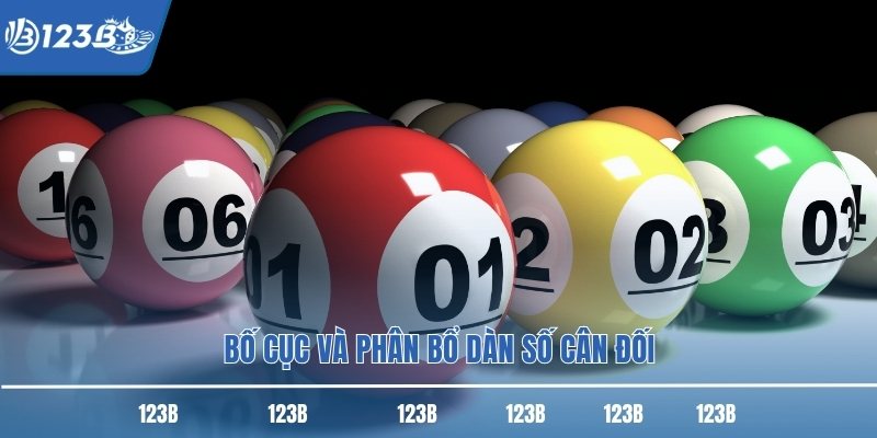 Bố cục và phân bổ dàn số cân đối Bố cục và phân bổ dàn số cân đối